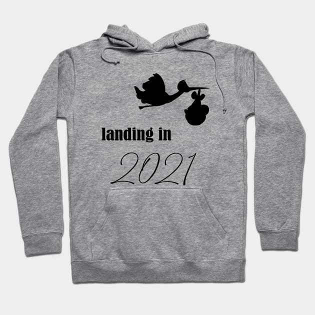 Landing in 2021 | Baby 2021 Hoodie by Die Designwerkstatt